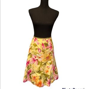 Talbots floral skirt